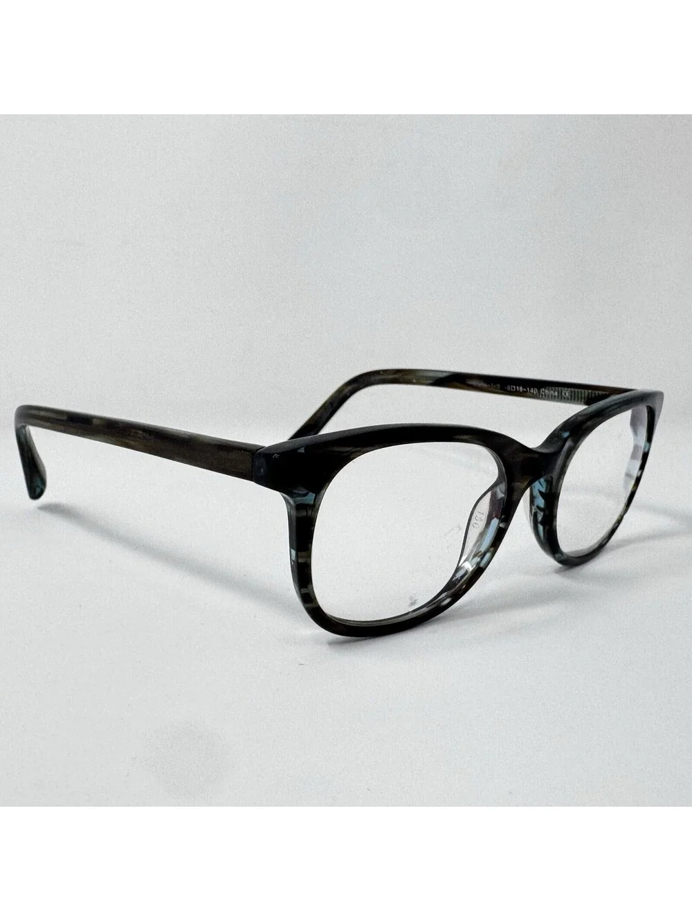 Warby Parker Clyde 140 Blue Green Eyeglass Frames 48-18-140